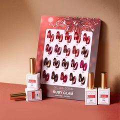Cre8tion Cat Eye Gel Ruby Glam Kit - 20 Colors