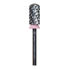 HNS DIAMOND NAIL DRILL BITS 3/32"SAFETY SMOOTH ROUND TOP CARBIDE (SILVER)