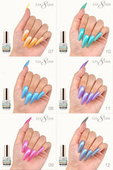 Cre8tion SeaShell Gel 0.5oz - Full Set 18 colors w/ 3 Top Diamond 0.5oz & 1 Color Chart