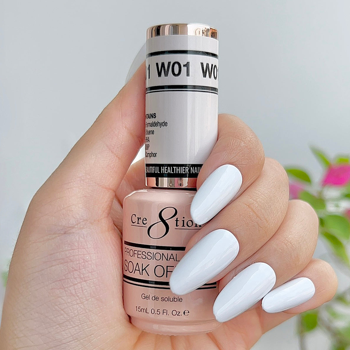 Cre8tion Gel - French Collection 0.5oz - W01 Cool White