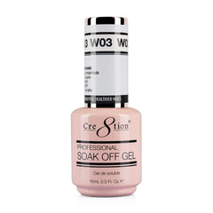 Cre8tion Gel - French Collection 0.5oz - W03 Ice White
