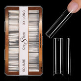 Cre8tion Special Shape Tip Square Clear - Extra Extra Long