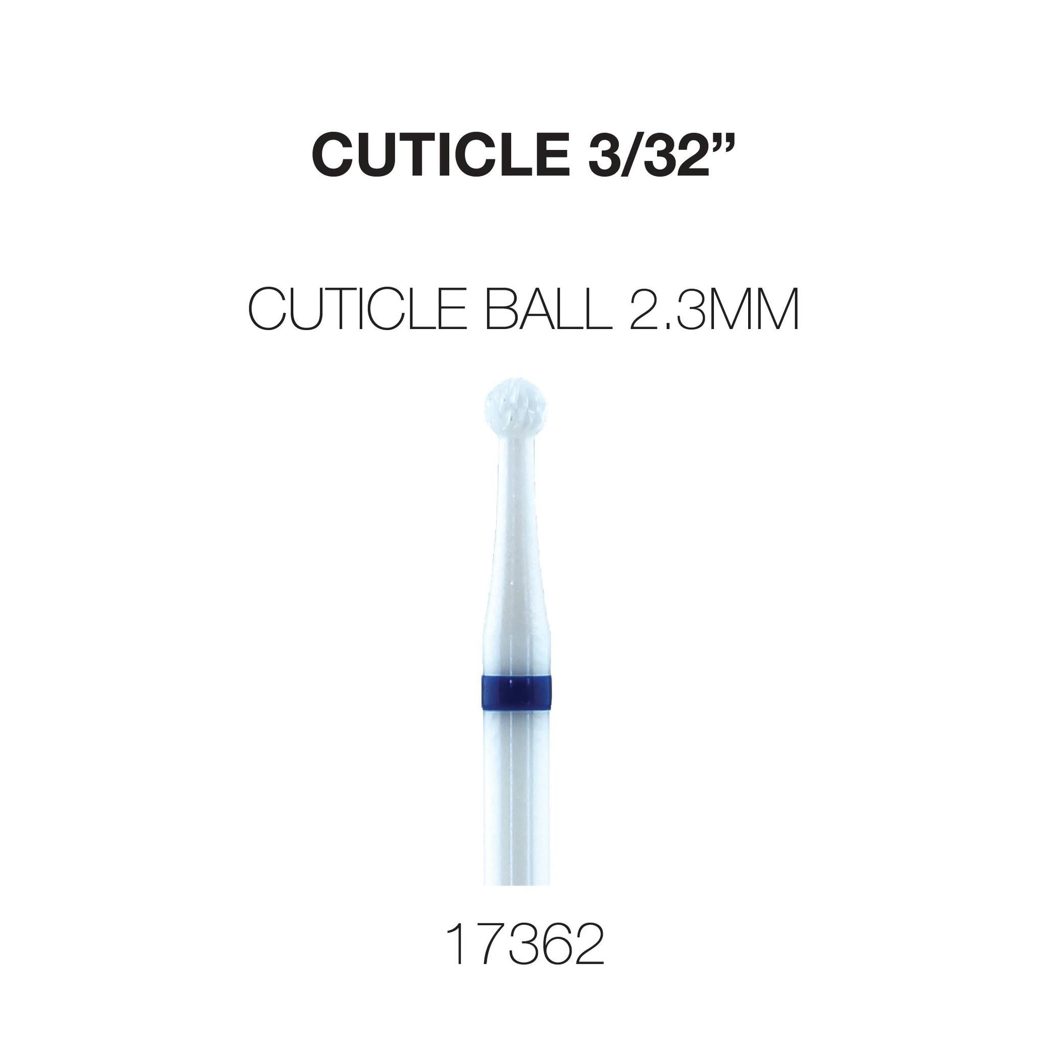 Cre8tion Cuticle Ball Ceramic Bit 2.3mm, 3/32"