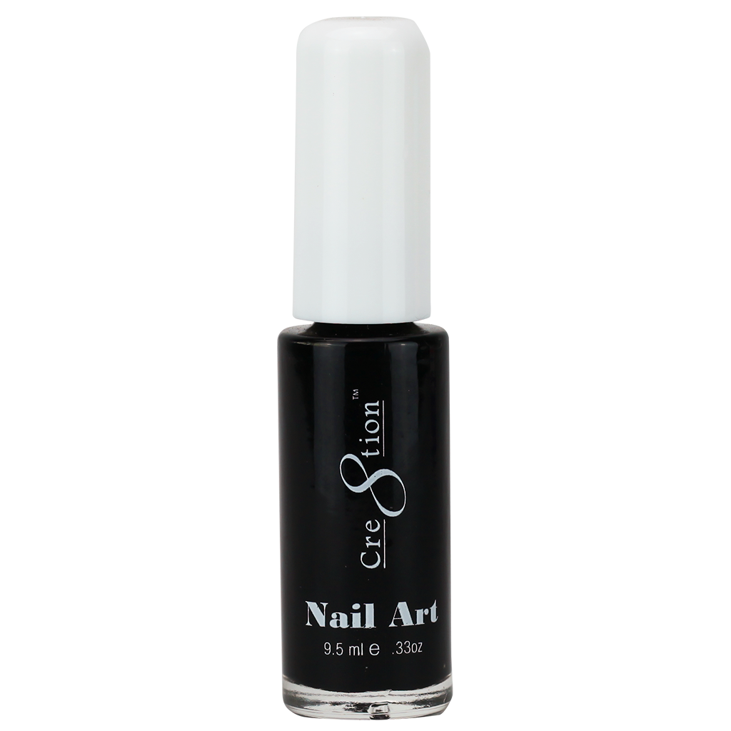 Cre8tion Detailing Nail Art Lacquer 0.25oz 01 Black
