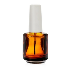 Cre8tion Empty Glass Bottle .5oz Blank Amber