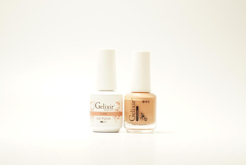 Gelixir Nail Polish Gel & Matching Lacquer 1 PK #124