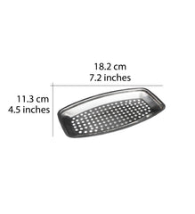 Cre8tion Stainless Steel Small Tray with holes 18.2 x 11.3cm
