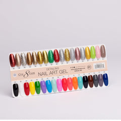 Cre8tion Color Chart - Detailing Nail Art Gel