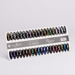 Cre8tion Color Chart - Flakes Nail Art 40 colors