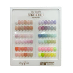 Cre8tion Counter Display - Hema Free Semi-Sheer Collection 72 colors