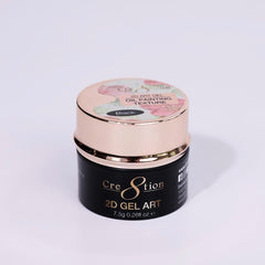 Cre8tion Nail 2D Canvas Painting Gel 0.26oz Black