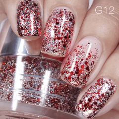 Cre8tion Nail Art Glitter 0.5oz - TIS THE SEASON