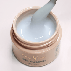 Cre8tion Overlay/Builder Gel in Jar 1oz - Hema Free/TPO Free - Low Heat - 01 Snow White