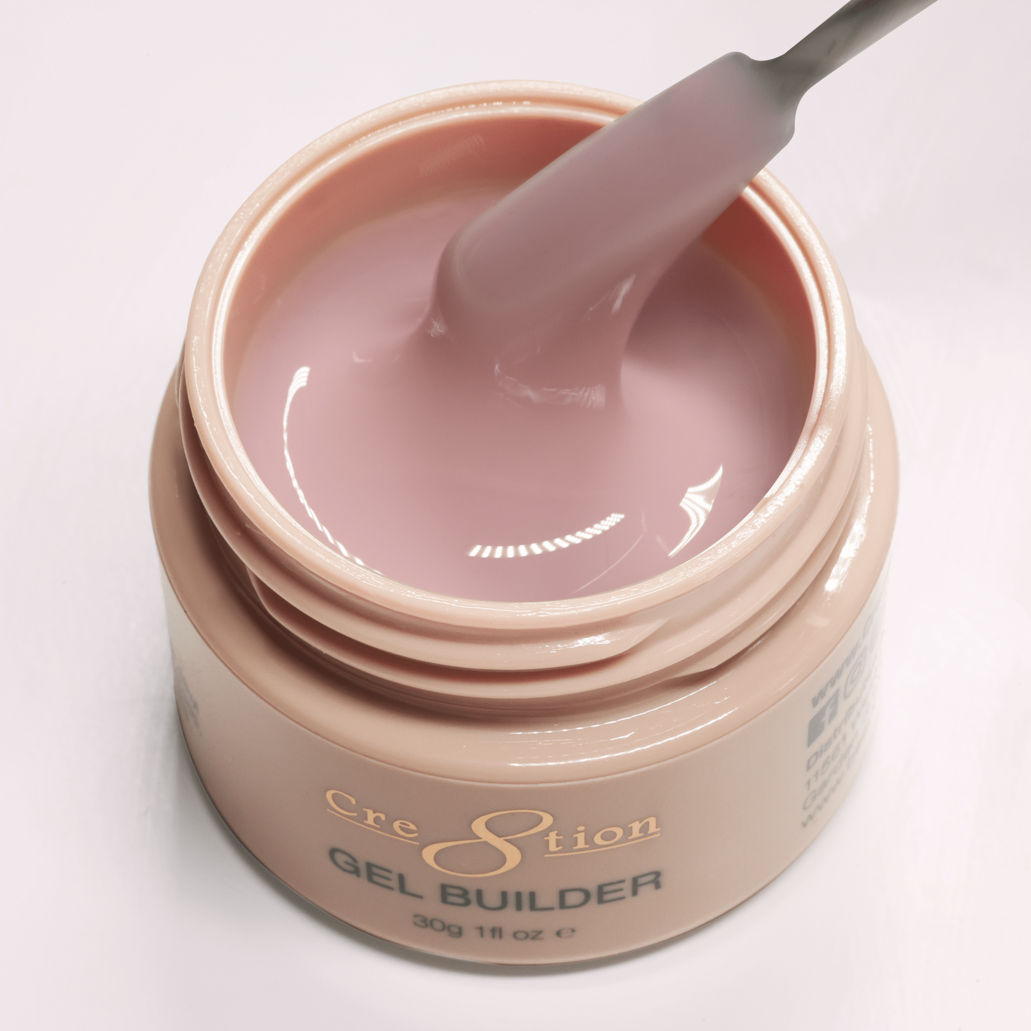 Cre8tion Overlay/Builder Gel in Jar 1oz - Hema Free/TPO Free - Low Heat - 12 Rosewood Velvet