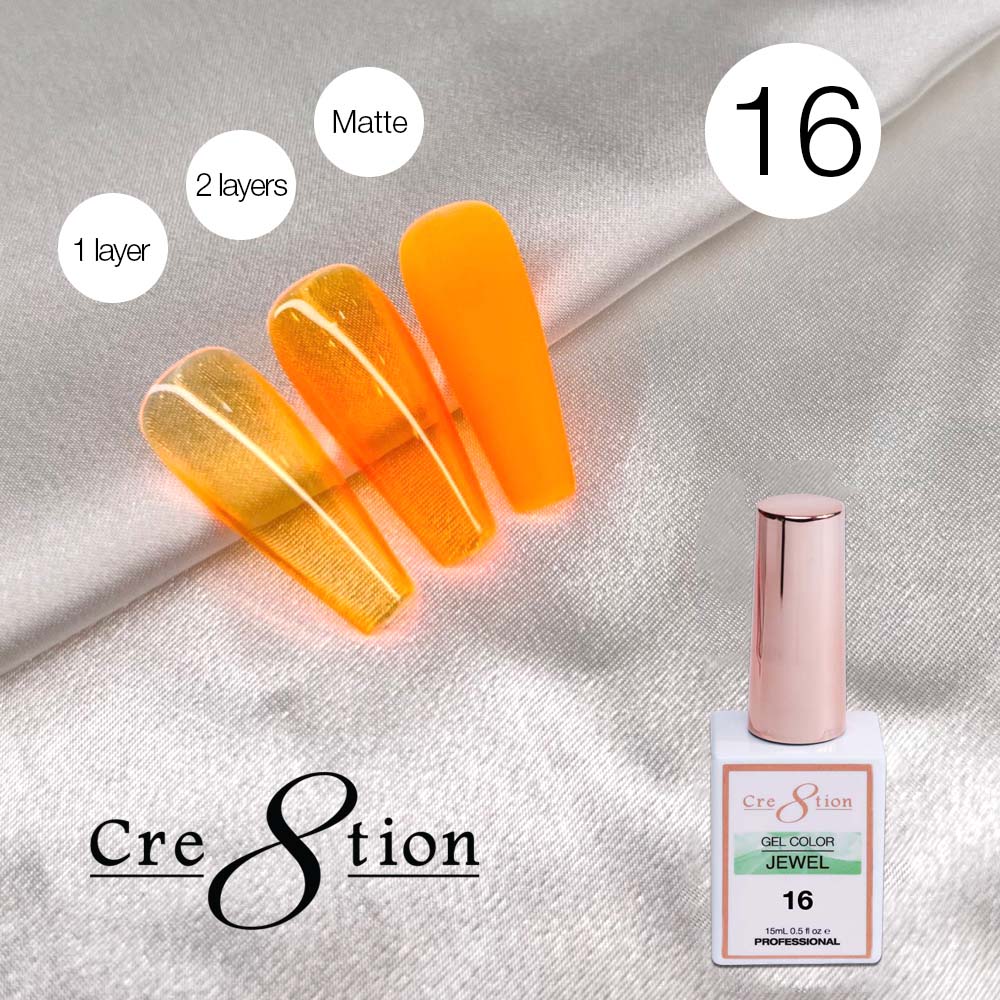 Cre8tion Soak Off Gel 0.5oz G16 - Jewel Collection