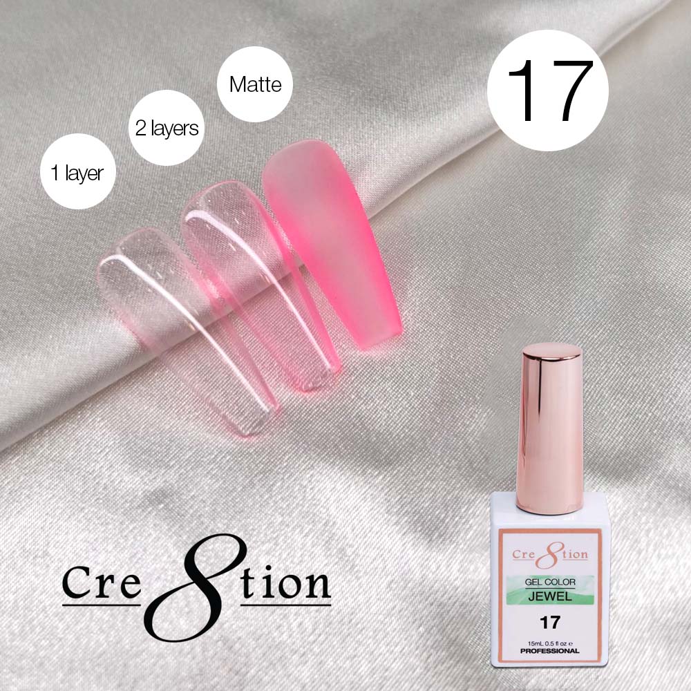 Cre8tion Soak Off Gel 0.5oz G17 - Jewel Collection