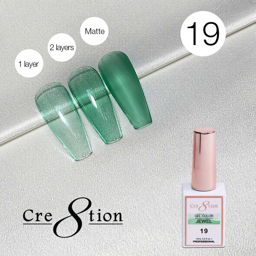 Cre8tion Soak Off Gel 0.5oz G19 - Jewel Collection