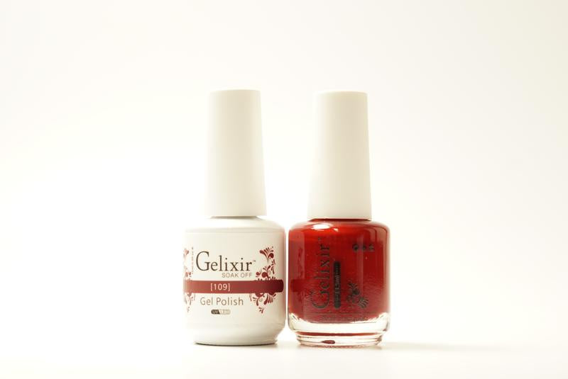 Gelixir Nail Polish Gel & Matching Lacquer 1 PK #109