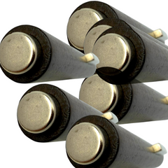 3 in 1 Cylindrical Magnetic Stick Brown Handle
