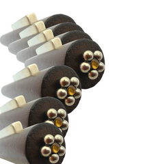 3 in 1 Cylindrical Magnetic Stick Brown Handle