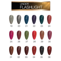 Cre8tion Under Flashlight Collection 0.5oz - Full Set 36 Colors W/ 1 Set Color Chart