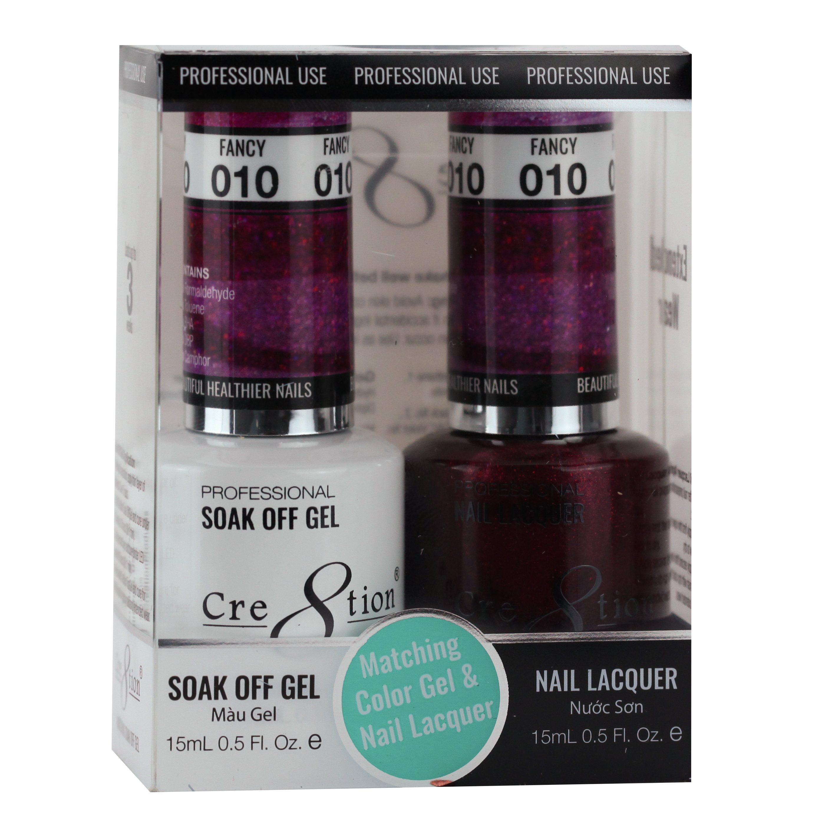 Cre8tion Matching Sets - 010 FANCY (SHIMMERY)