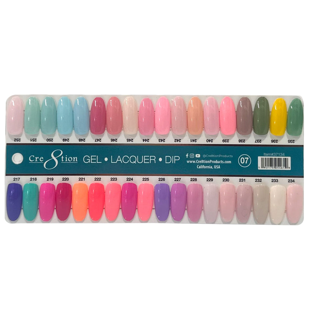 Cre8tion Color Chart - Matching 3 in 1 - 324 colors - Pick 1