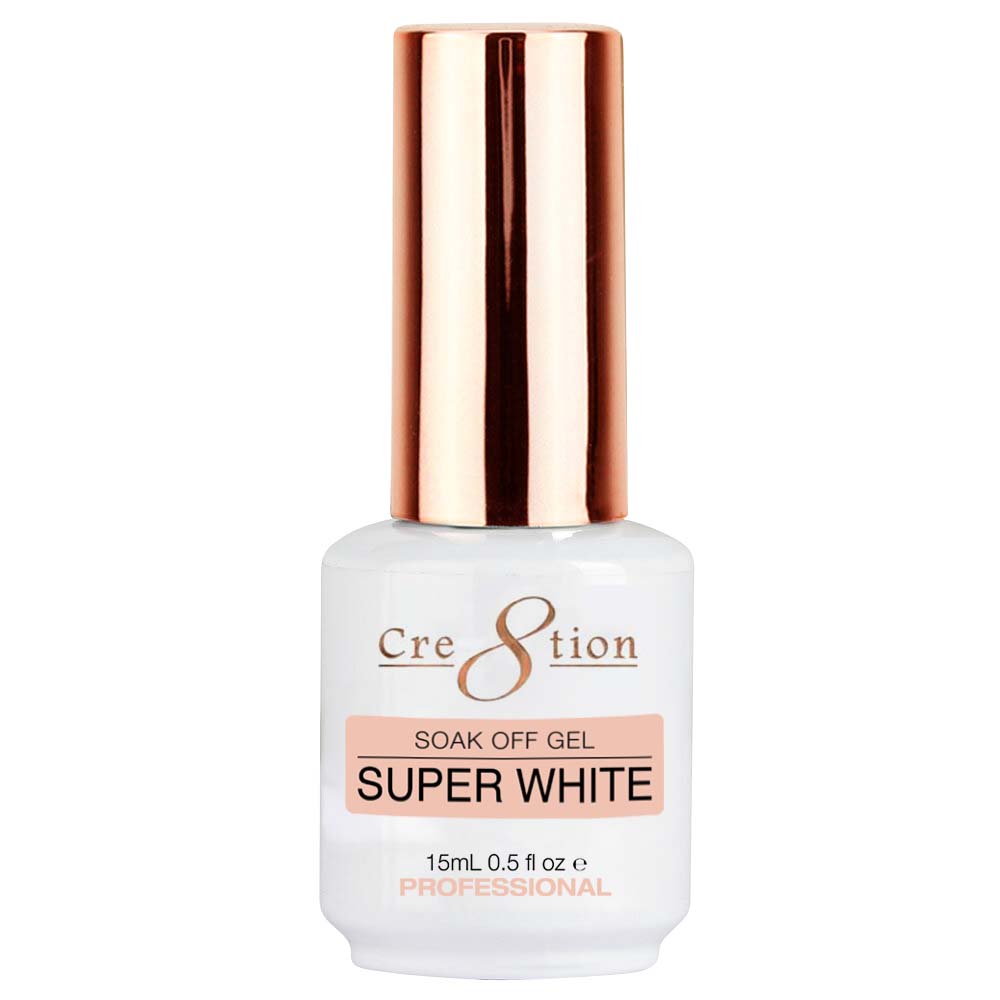 Cre8tion Soak Off Gel - Super White
