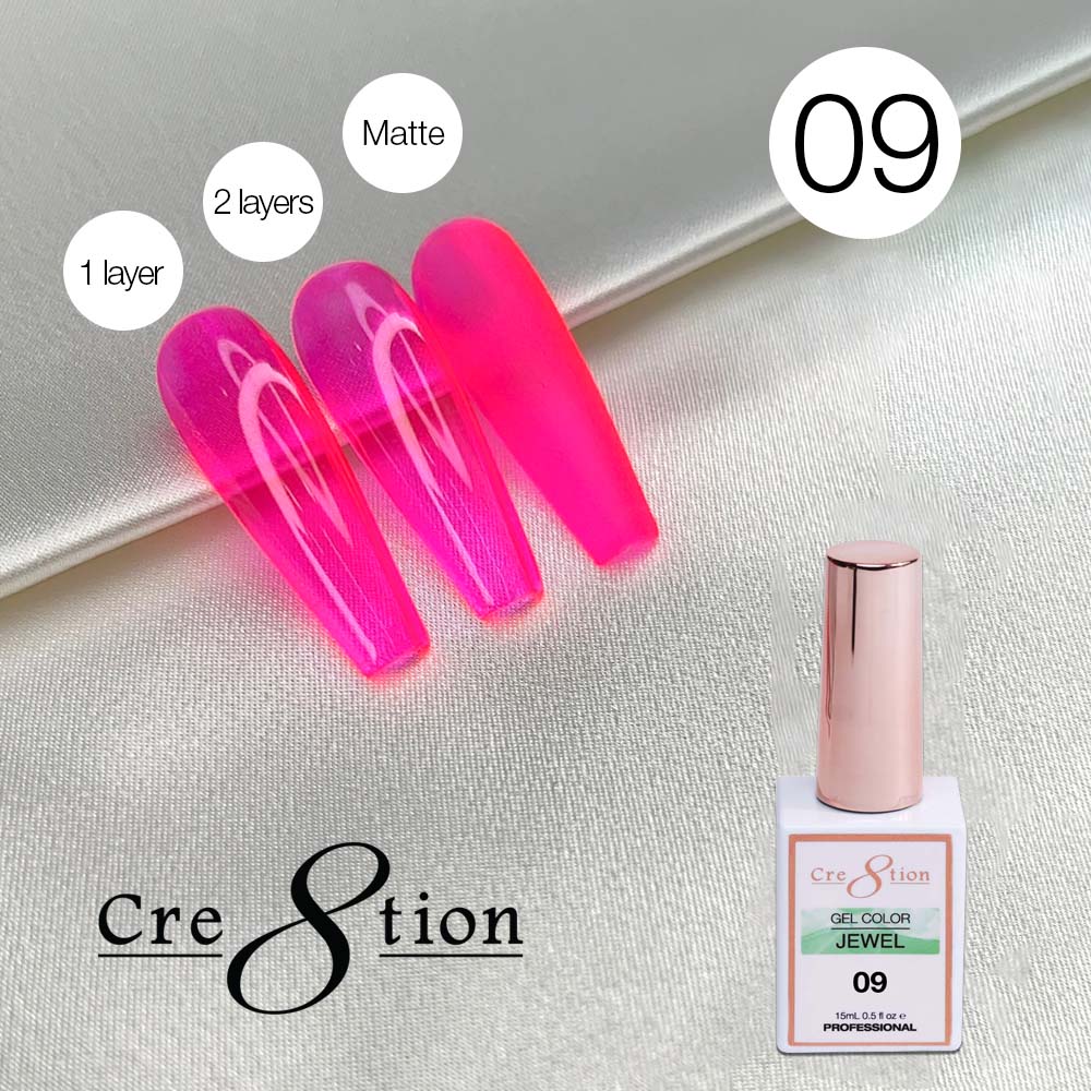 Cre8tion Soak Off Gel 0.5oz G09 - Jewel Collection