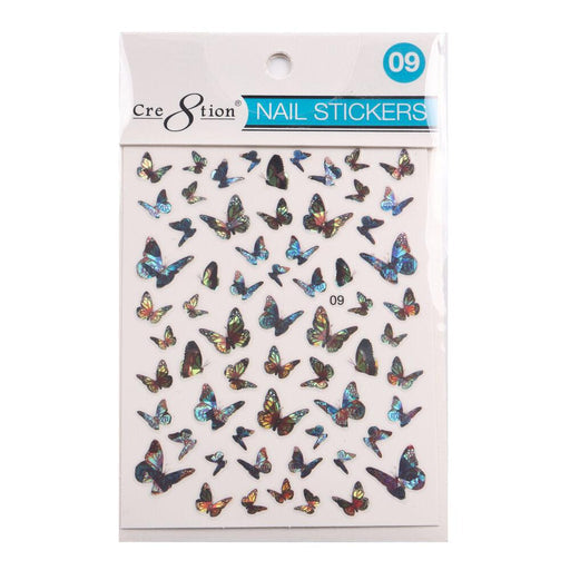 Cre8tion Nail Art Sticker Butterfly (42 Styles)