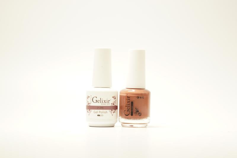 Gelixir Nail Polish Gel & Matching Lacquer 1 PK #129