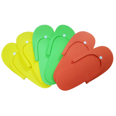 Cre8tion Non-Slippery Disposable Plastic Button - Pedicure Slippers 360 pairs/case