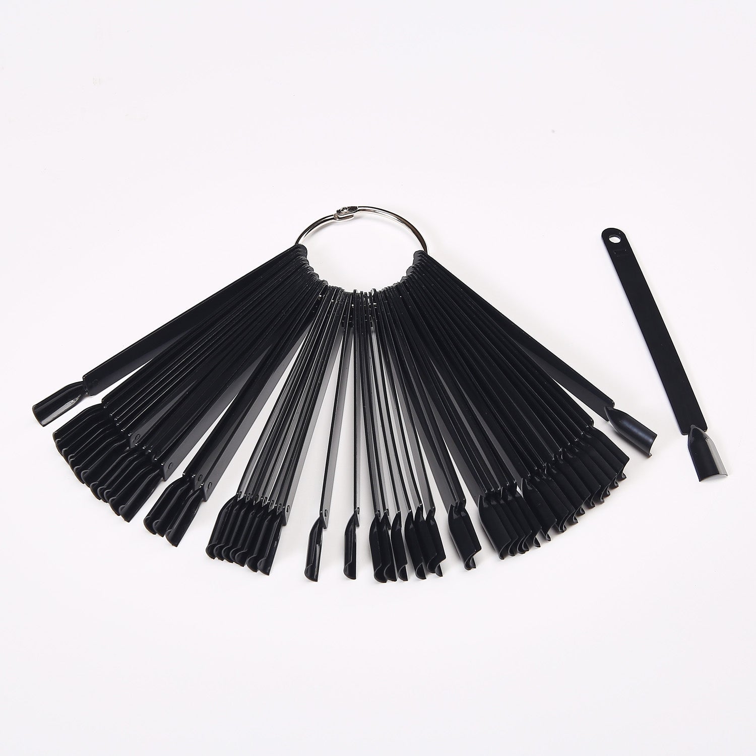 Cre8tion Nail Color Palette Ring 50 pcs/set - Black