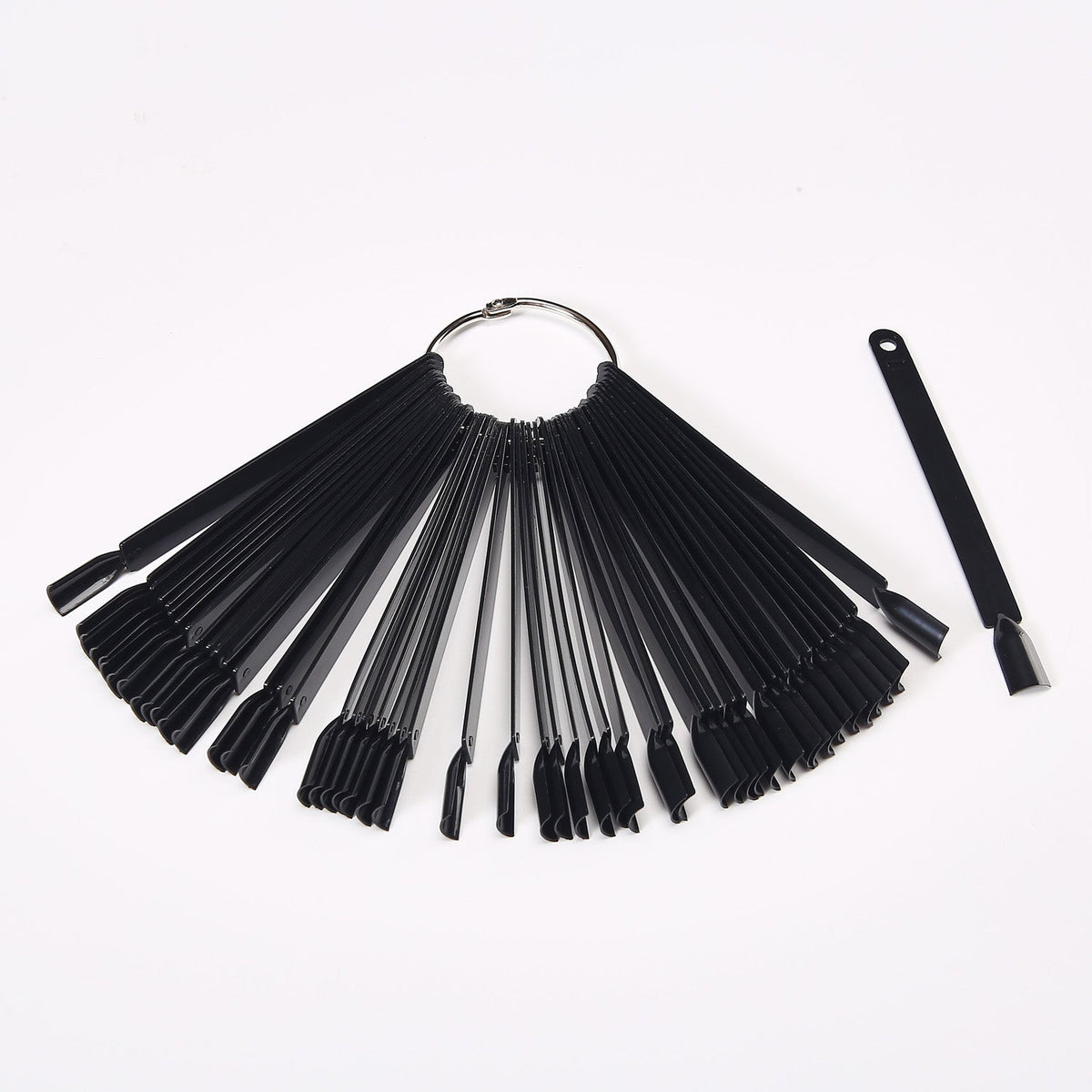 Cre8tion Nail Color Palette Ring 50 pcs/set - Black
