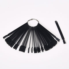 Cre8tion Nail Color Palette Ring 50 pcs/set - Black