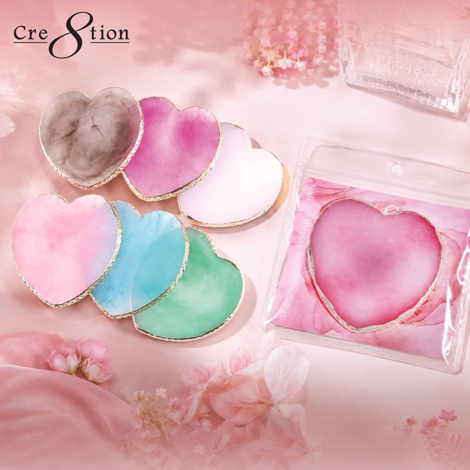 Cre8tion Nail Art Palette - Heart Shaped