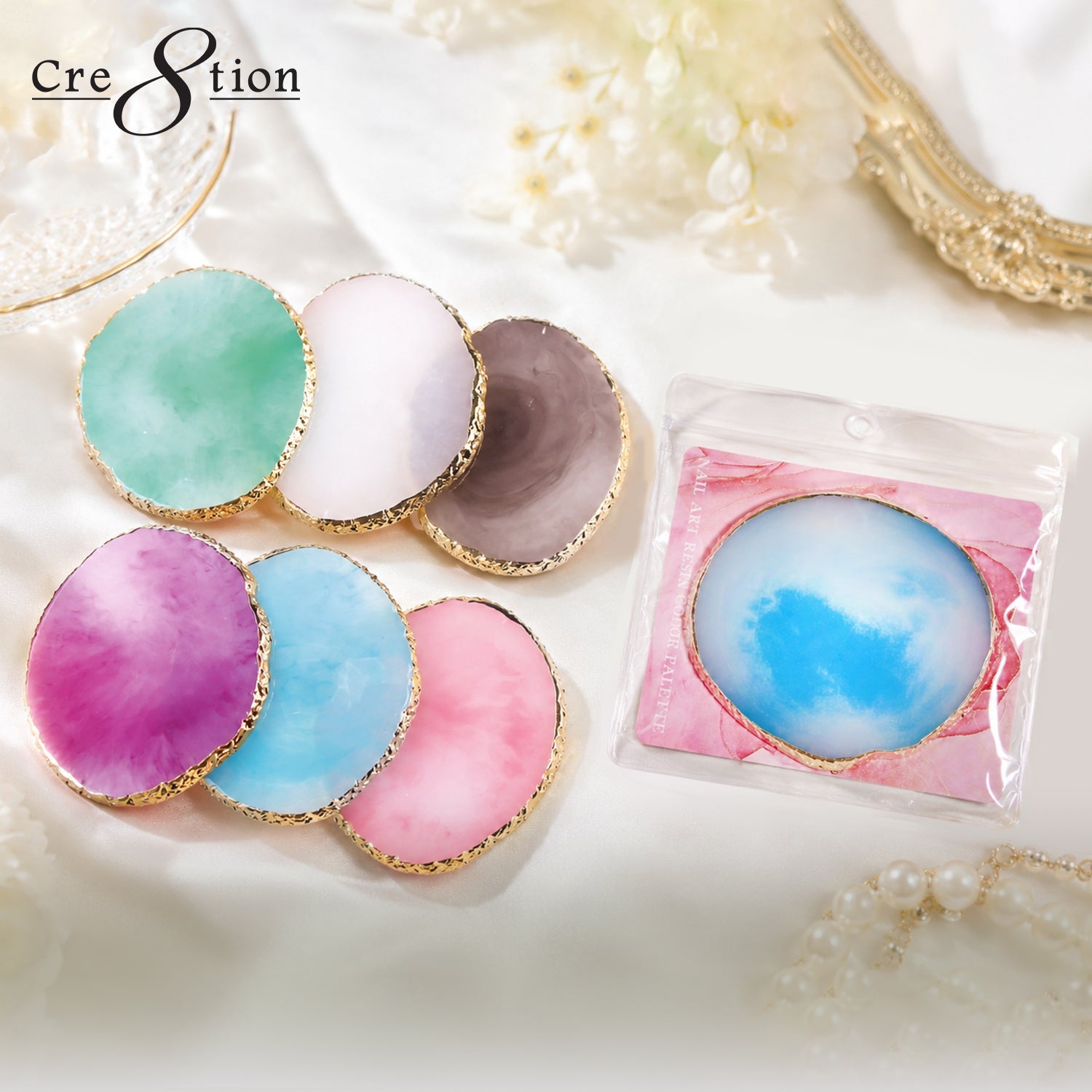 Cre8tion Nail Art Palette - Round Shaped