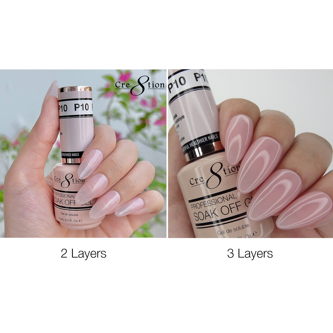 Cre8tion Gel - French Collection 0.5oz - P10 Pink