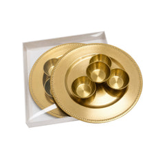 Cre8tion Pedicure Tray Set - Gold