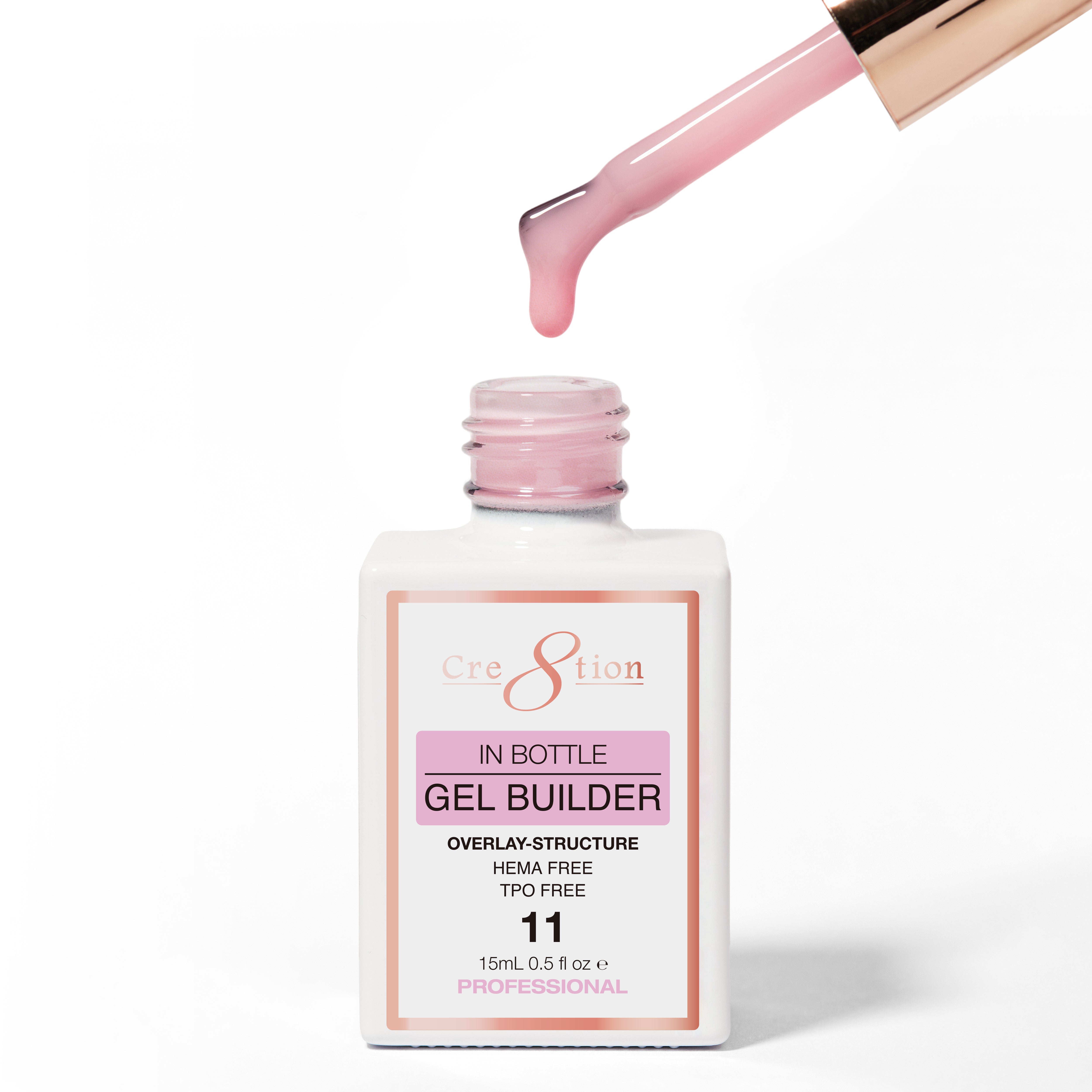 Cre8tion Gel Collection - Overlay/ Brush on Builder 0.5oz 11 Gloss Secret