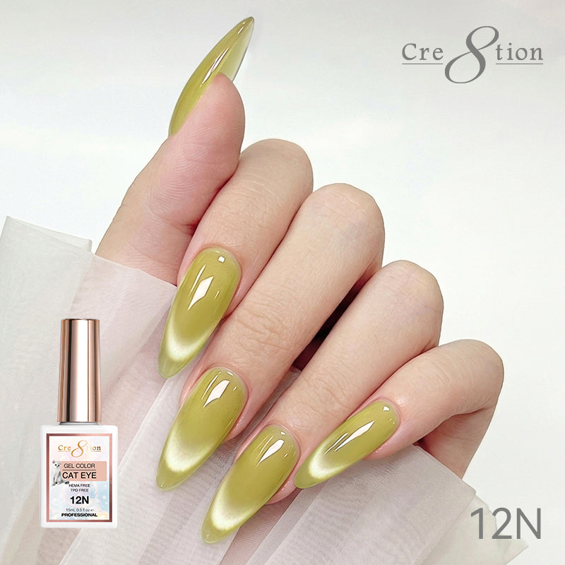 Cre8tion Cat Eye Soak Off Gel 0.5oz 12N