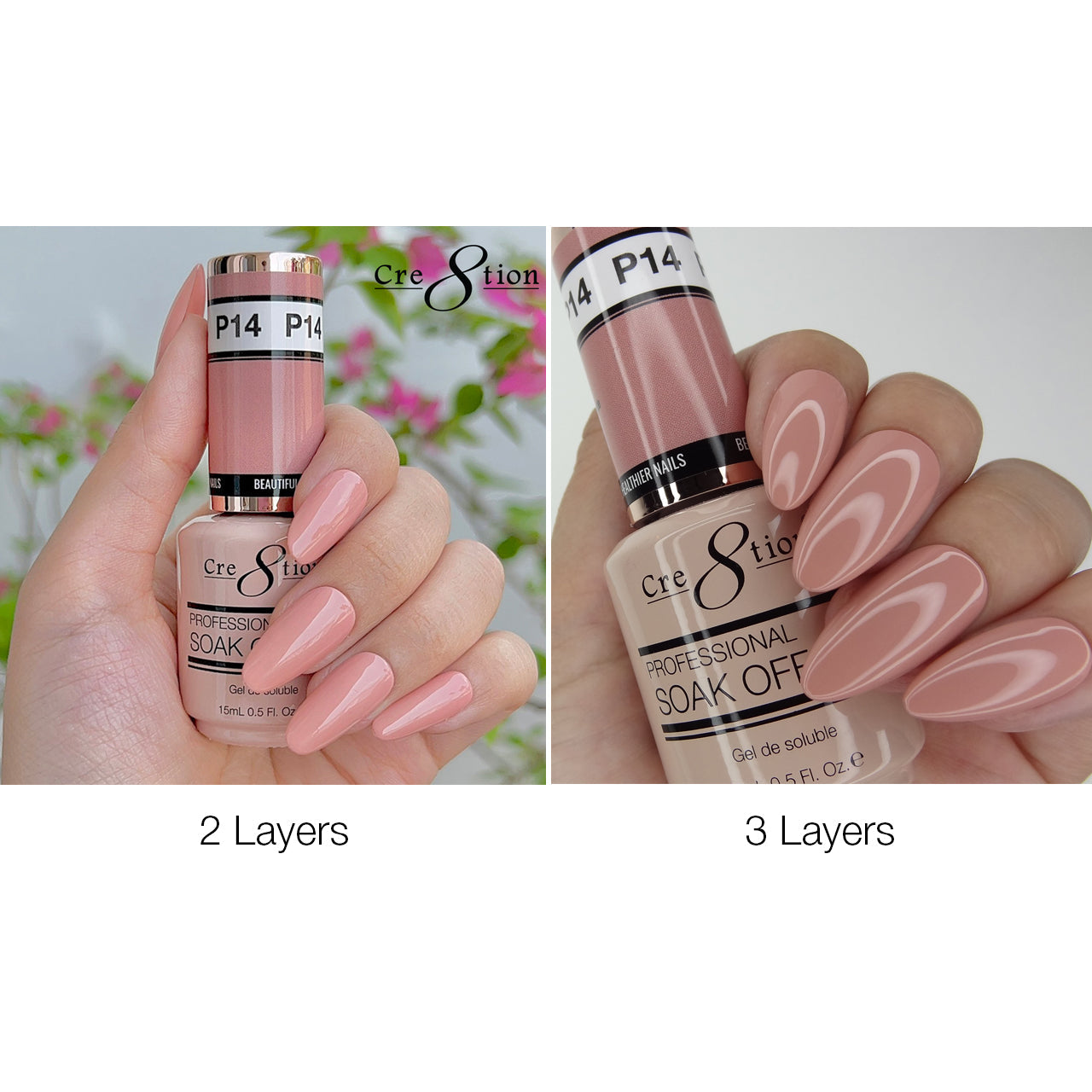 Cre8tion Gel - French Collection 0.5oz - P14 Pink