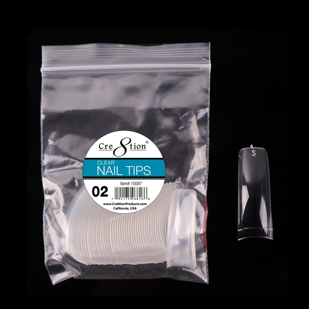 Cre8tion False Tip-  Clear 50 pcs/bag