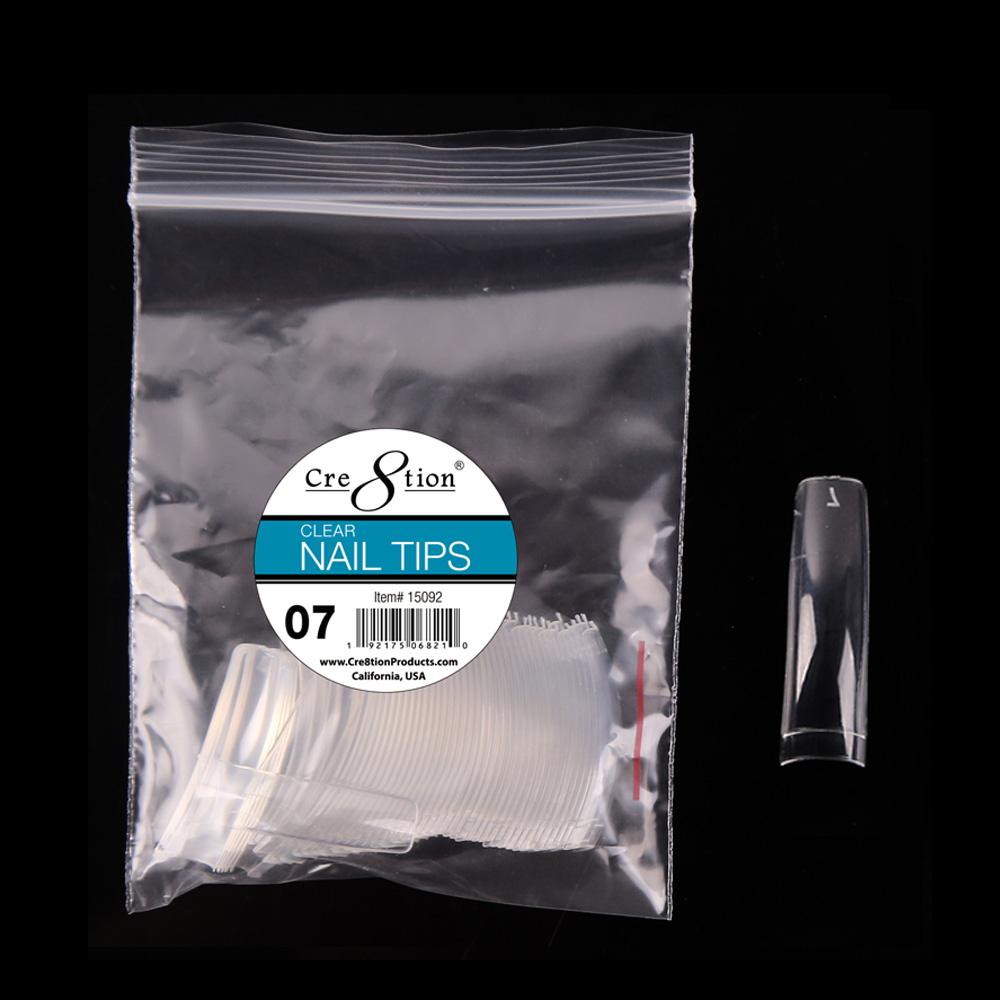 Cre8tion False Tip-  Clear 50 pcs/bag