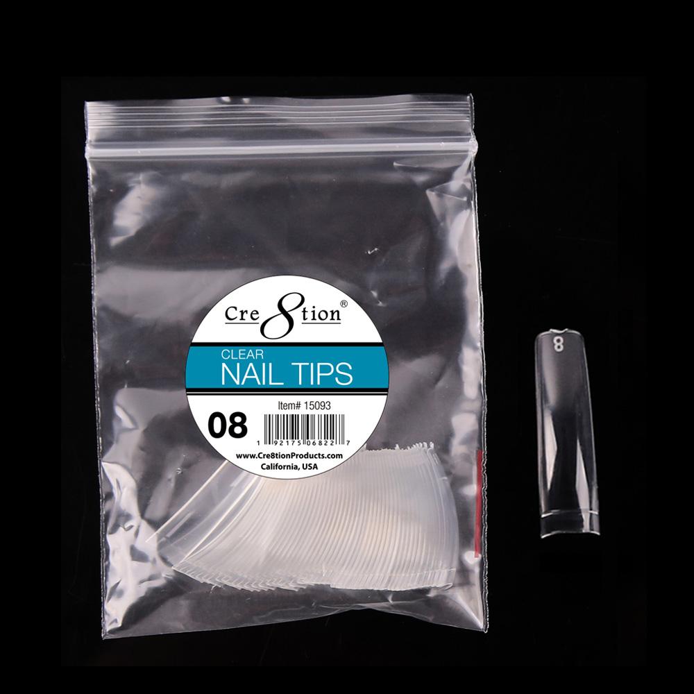 Cre8tion False Tip-  Clear 50 pcs/bag