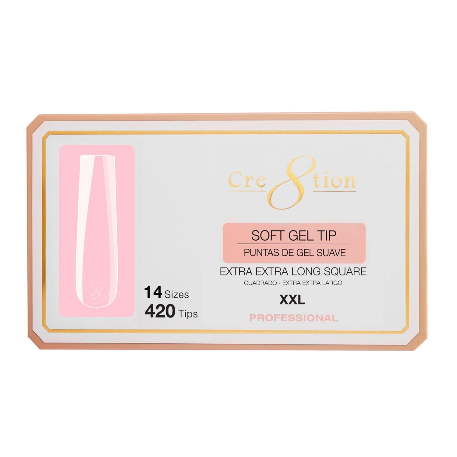 Cre8tion Soft Gel Tips - SQUARE