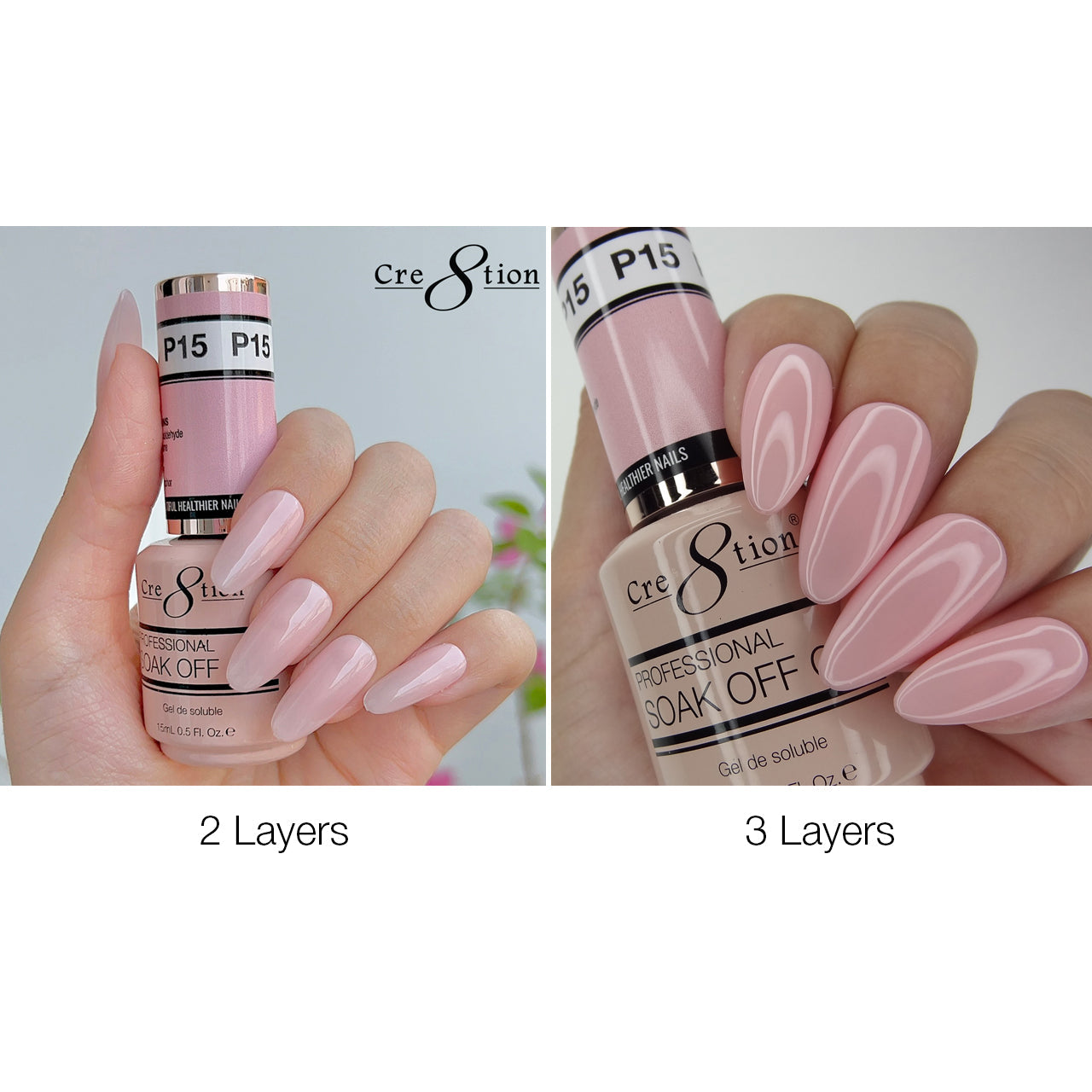 Cre8tion Gel - French Collection 0.5oz - P15 Pink