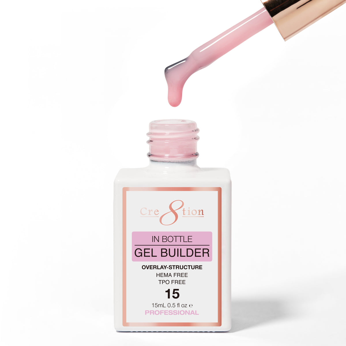 Cre8tion Gel Collection - Overlay/ Brush on Builder 0.5oz 15 Crush Fever