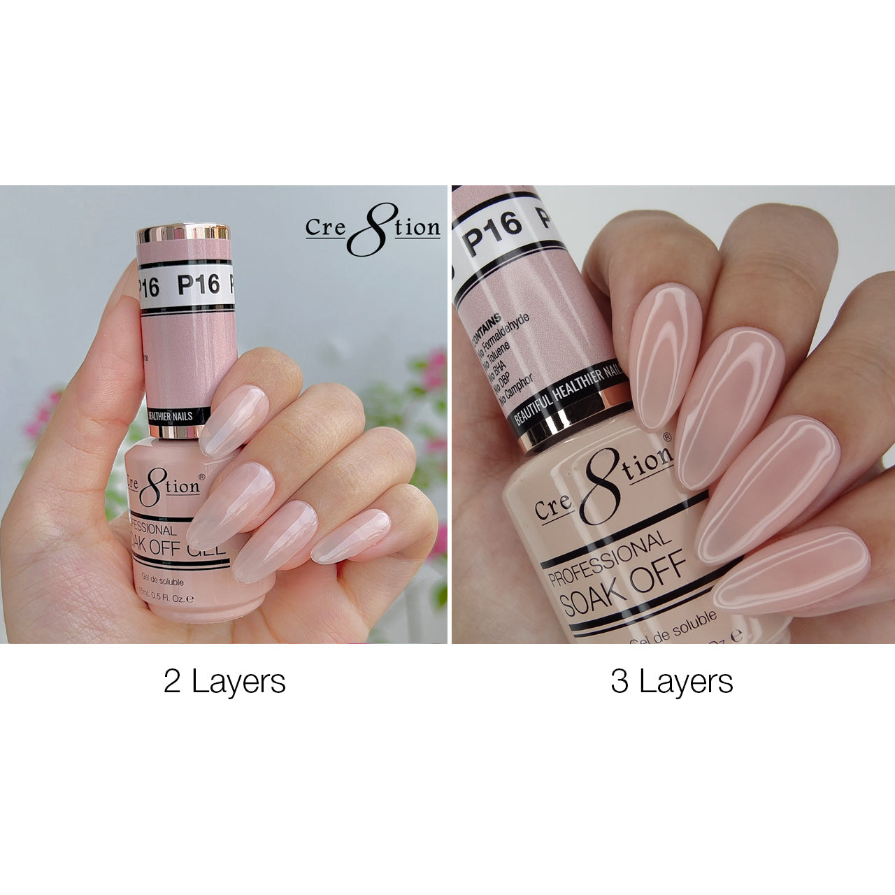 Cre8tion Gel - French Collection 0.5oz - P16 Pink