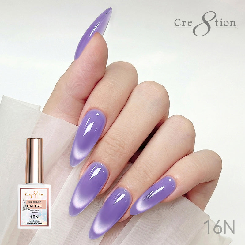 Cre8tion Cat Eye Soak Off Gel 0.5oz 16N